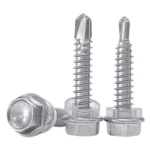 Dongji DIN7504K Hex Head Self Drilling Screw Stainless Steel Self Drilling Screw Cabinet Partition Fixation Agricultural Screw
