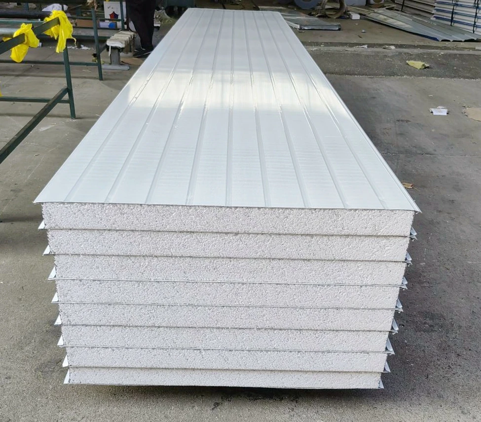 Hdaa8c6a193494026a4b92b5090a7a335u.webp High Quality Fireproof Eps Sandwich Building Materials Thermal Insulation Eps Foam Core Construction Wall Sandwich Panel - Image 1