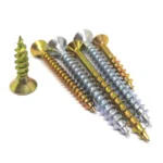 Torx Drive Carbon Steel Serrated Shank Anti-Slip Zinc Plated Particle Board Screw for Composite Wood Engineered Timber Shelf